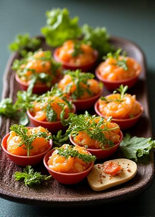 春の彩り豊かな前菜盛り合わせ